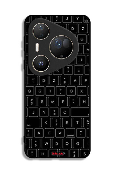 Tolwak غطاء حماية لهاتف هواوي بيورا 80 ألترا بنقشة مفاتيح لوحة مفاتيح عشوائية