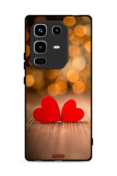Tolwak غطاء حماية لهاتف Infinix Note 50 Pro 4G بنقشة قلبين جميلين