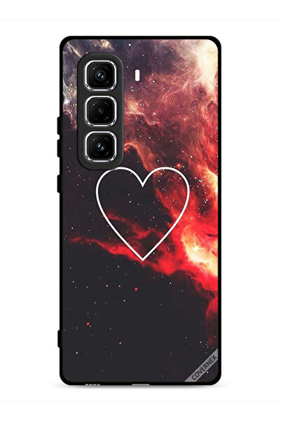 Covernex غطاء حماية لهاتف Infinix Hot 50 Pro 4G بتصميم قلب في الفضاء