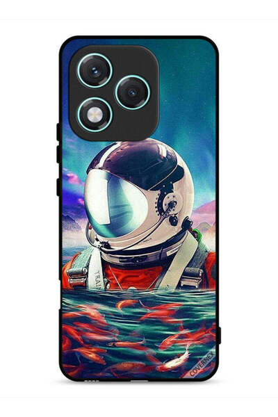 Covernex غطاء حماية لهاتف Honor 400 Lite بتصميم رائد فضاء في بحر الأسماك