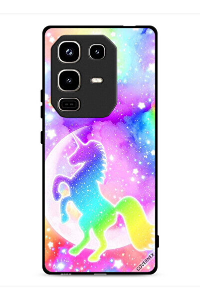 Covernex غطاء حماية لجهاز Infinix Note 50 Pro 4G بتصميم وحيد القرن بألوان قوس...