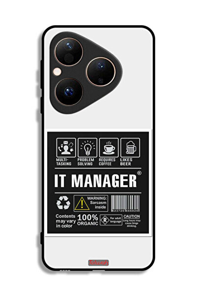 Tolwak غطاء حماية لهاتف هواوي بيورا 80 - ملصق مدير تكنولوجيا المعلومات