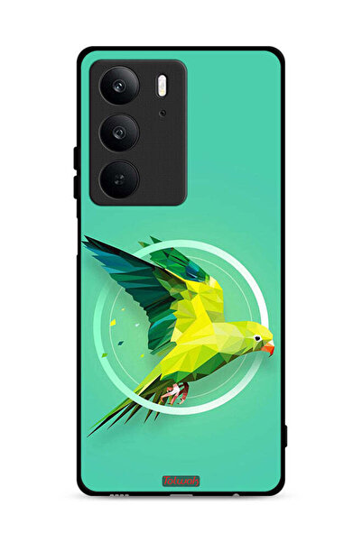 Tolwak غطاء حماية لهاتف Realme C75 4G بنقشة فن تجريدي ببغاء