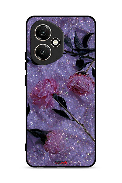 Tolwak غطاء حماية لهاتف Honor 400 بنقشة ورود لامعة