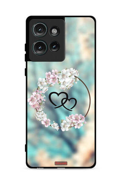 Tolwak غطاء حماية لهاتف موتورولا إيدج 50 برسومات قلوب ورسومات خواتم