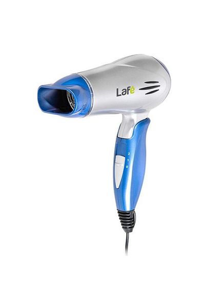 Lafe Portable Hair Dryer SWS-001.1, 1200 W, 2 Temperature Levels, 2 Speeds, Foldable (Blue/Silver)