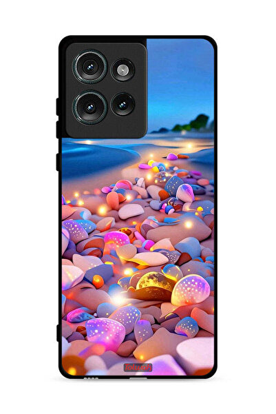 Tolwak غطاء حماية لهاتف موتورولا إيدج 50 برسومات أحجار فنية