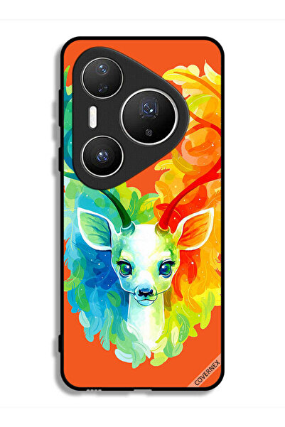 Covernex غطاء حماية لهاتف هواوي بيورا 80 برو بلس بتصميم غزال ملون