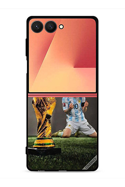 Covernex غطاء حماية لهاتف سامسونج جالاكسي زد فليب 7 بطبعة ليو ميسي وكأس الفيفا