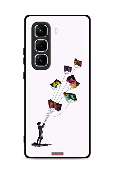 Tolwak غطاء حماية لهاتف Infinix Hot 50 Pro 4G بتصميم طائرات ورقية