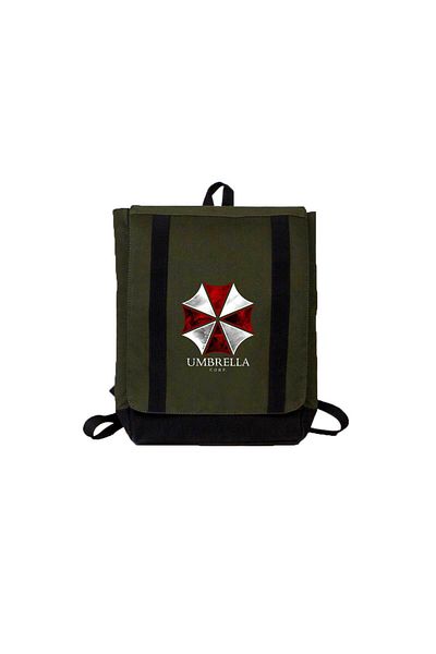 Z zepplin Resident Evil Umbrella Corp Green Backpack
