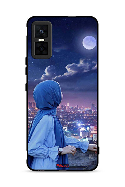 Tolwak Infinix GT 30 Pro Protective Case Cover Looking At Moon Hijab Girl
