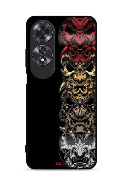 Tolwak غطاء حماية لهاتف Oppo A60 مع رسومات فنية للرؤوس