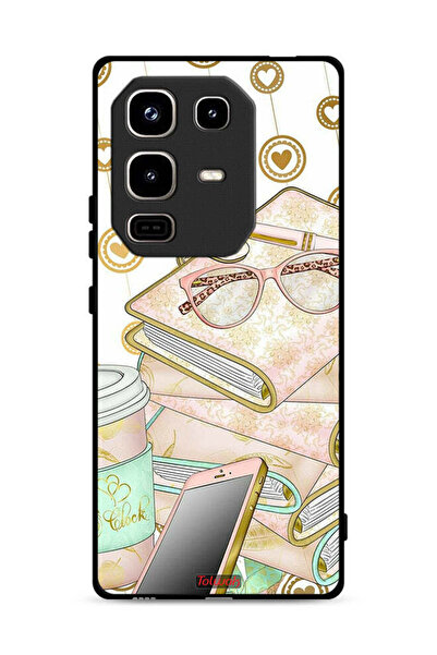 Tolwak Infinix Note 50 Pro 4G Protective Case Cover Glasses On Books