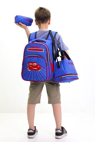 Probag Cars Lightning Mcqueen Themed Fast and Fun Orthopedic Kindergarten and Primary School Bag