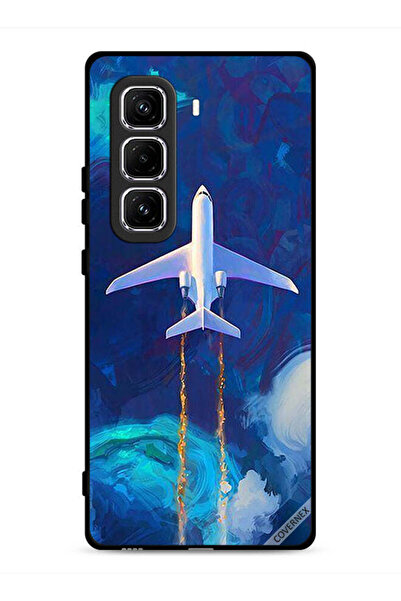 Covernex غطاء حماية لهاتف Infinix Hot 50 Pro 4G برسومات طائرة
