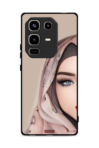 Tolwak غطاء حماية لهاتف Infinix Note 50 Pro 4G برسم فتاة نصف وجه