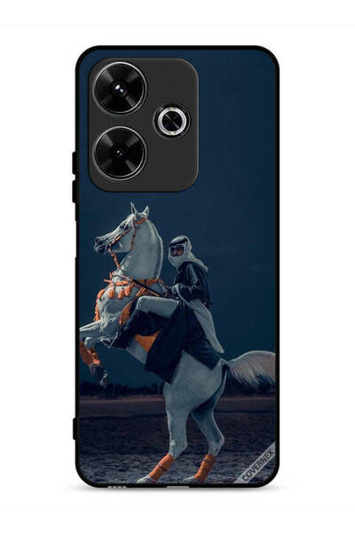 Covernex غطاء حماية لهاتف شاومي ريدمي 13 4G، شاب على حصان