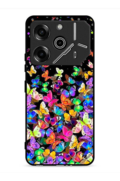 Covernex غطاء حماية لهاتف تكنو بوفا 6 برو 5G بنقشة فراشات صغيرة