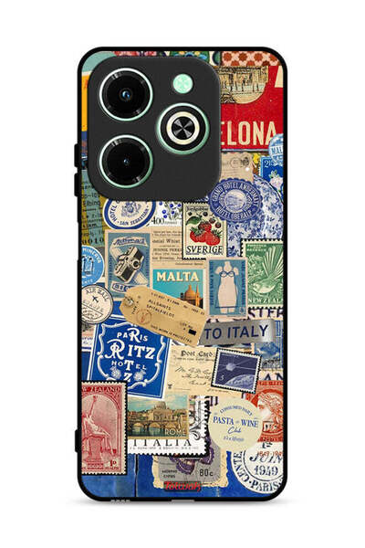 Tolwak ملصقات غطاء حماية لهاتف Infinix Hot 40i 4G لمدن مختلفة