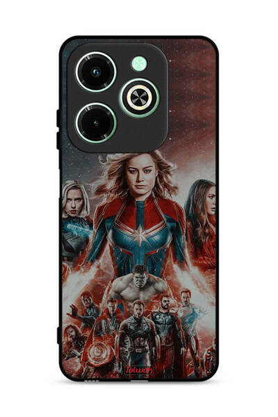 Tolwak غطاء حماية لجهاز Infinix Hot 40i 4G بتصميم Avengers