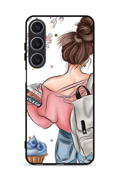 Covernex غطاء حماية لهاتف سامسونج جالاكسي A26 بتصميم كتب وفن يد فتاة