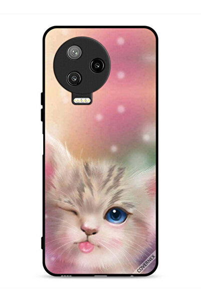Covernex غطاء حماية لهاتف Infinix Note 12 Pro 4G بتصميم قطة لطيفة