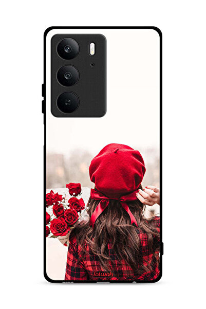 Tolwak غطاء حماية لهاتف Realme C75 4G يحمل زهورًا