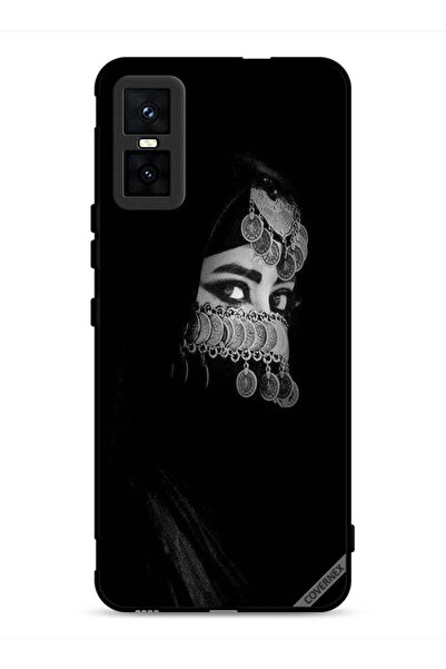 Covernex غطاء حماية لهاتف Infinix GT 30 Pro، فتاة ذات عيون جميلة ووجه مجوهرات