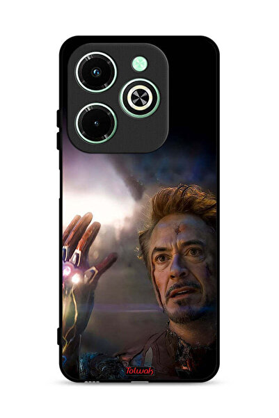 Tolwak غطاء حماية لهاتف Infinix Hot 40i 4G مطبوع عليه صورة "أنا الرجل الحديدي"