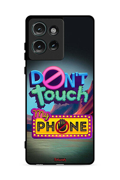 Tolwak غطاء حماية لهاتف موتورولا إيدج 50 - لا تلمس هاتفي