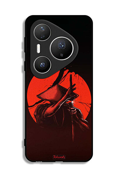Tolwak غطاء حماية لهاتف هواوي بيورا 80 برو بلس بتصميم محارب السيف