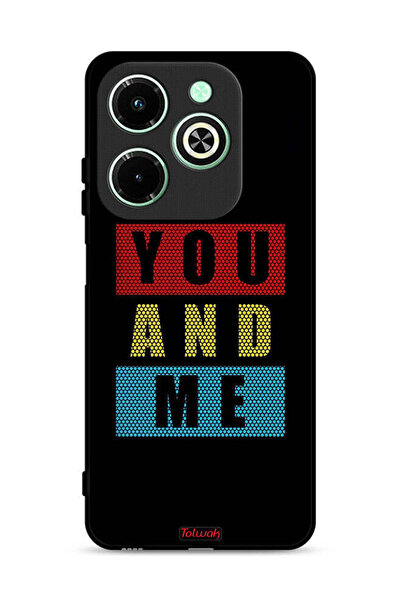 Tolwak غطاء حماية لهاتف Infinix Hot 40i 4G بتصميم "أنت وأنا"