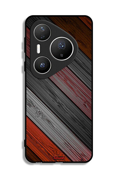 Tolwak غطاء حماية لهاتف هواوي بيورا 80 برو بلس بنمط خشبي ملون