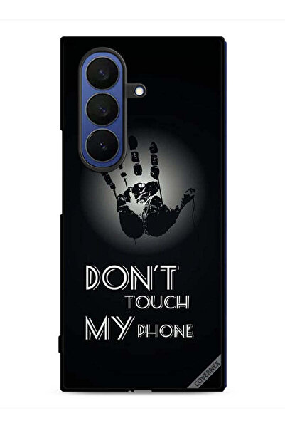 Covernex غطاء حماية لهاتف Samsung Galaxy Z Fold7 مكتوب عليه "لا تلمس هاتفي با...