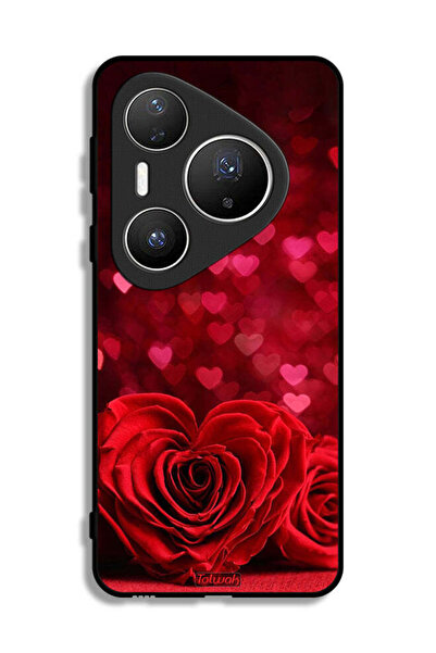 Tolwak غطاء حماية لهاتف هواوي بيورا 80 برو بلس بنقشة زهور على شكل قلب وفن تجريدي
