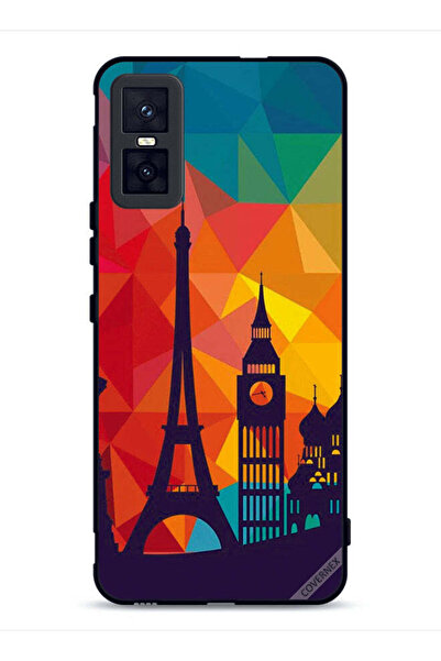 Covernex غطاء حماية لهاتف Infinix GT 30 Pro بنقشة باريس الملونة