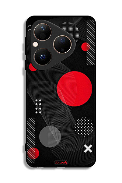 Tolwak غطاء حماية لهاتف هواوي بيورا 80 بنمط دائري ومتقاطع