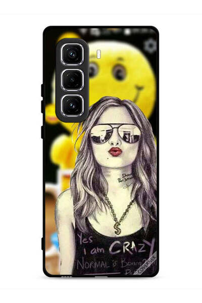 Covernex غطاء حماية لهاتف Infinix Hot 50 Pro 4G نعم أنا مجنون، العادي ممل