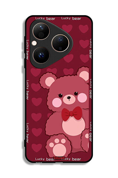 Tolwak غطاء حماية هواوي بيورا 80 بتصميم الدب المحظوظ