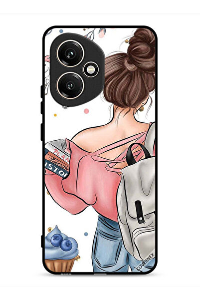 Covernex غطاء حماية لهاتف Honor 400 بتصميم كتاب "يد فتاة"