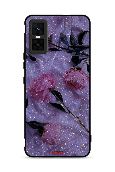 Tolwak غطاء حماية لهاتف Infinix GT 30 Pro بنقشة ورود لامعة