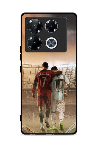 Covernex غطاء حماية لهاتف Infinix Note 40 Pro Plus 5G ميسي وكريستيانو رونالدو