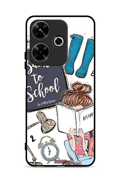 Tolwak غطاء حماية لهاتف شاومي ريدمي 13 4G بطبعة فتاة مدرسية تقرأ التاريخ