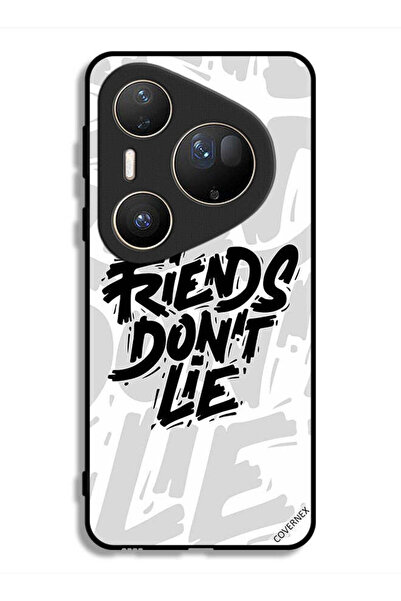 Covernex غطاء حماية فائق لهاتف هواوي بيورا 80 بتصميم الخط العربي "أصدقاء لا ي...