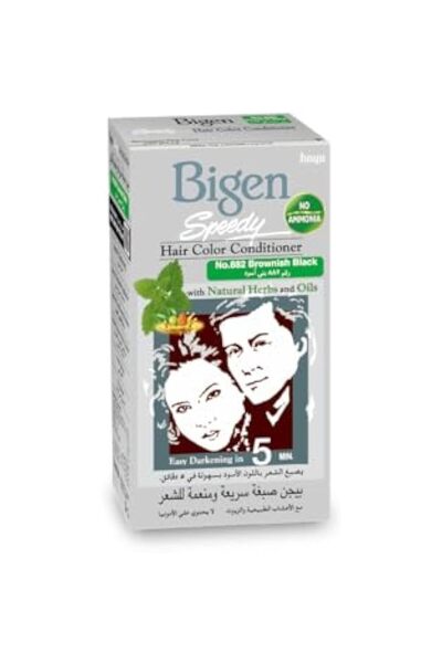 BİGEN Speedy Hair Color Conditioner - Brownish Black No. 882