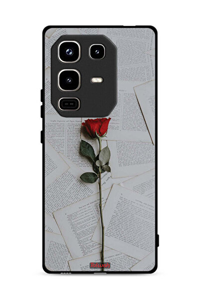 Tolwak غطاء حماية لهاتف Infinix Note 50 Pro 4G وردي على ورق