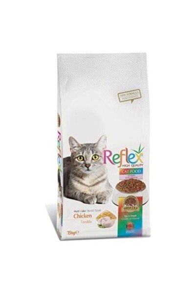 Cat Multi Colour Tavuklu Renkli Taneli Yetişkin Kedi Maması 15 Kg