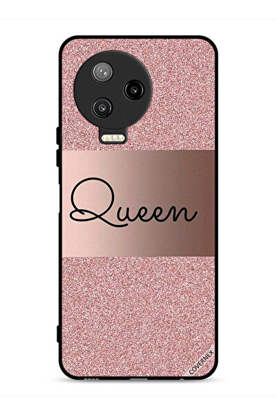 Covernex غطاء حماية لهاتف Infinix Note 12 Pro 4G بخلفية لامعة من Queen Glitters