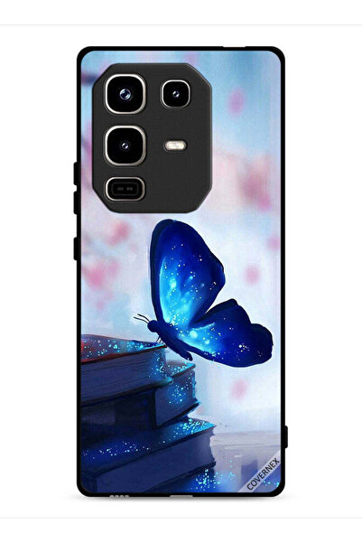 Covernex غطاء حماية لهاتف Infinix Note 50 Pro 4G بتصميم فراشة جالسة على كتاب